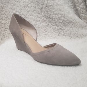 Franco Sarto Fenway wedge taupe heels size 7
